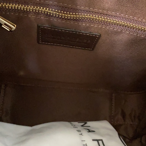 Divans Firenze 3 way bag Genuine Leather made in Italy NWT - Picture 3 of 9